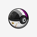 Asexual Pokeball Sticker
