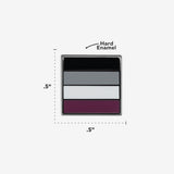 Mini Asexual Flag Enamel Pin