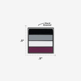 Mini Asexual Flag Enamel Pin