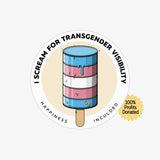 Scream for Transgender Visibility Sticker