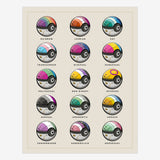 LGBT Pokeballs Poster