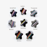 Mini Bisexual Star Enamel Pin