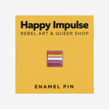 Mini Lesbian Flag Enamel Pin