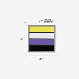 Mini Non-Binary Flag Enamel Pin