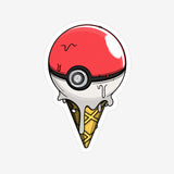 Poke Ball Ice Cream
