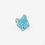Queer as Fuck Script Enamel Pin