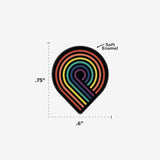 Queer and Here Enamel Pin