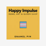 Mini Trans Flag Enamel Pin