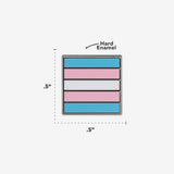Mini Trans Flag Enamel Pin